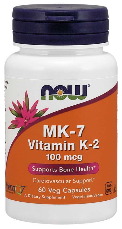 MK-7 Witamina K-2 100 µg — NOW Foods, 60 kapsułek